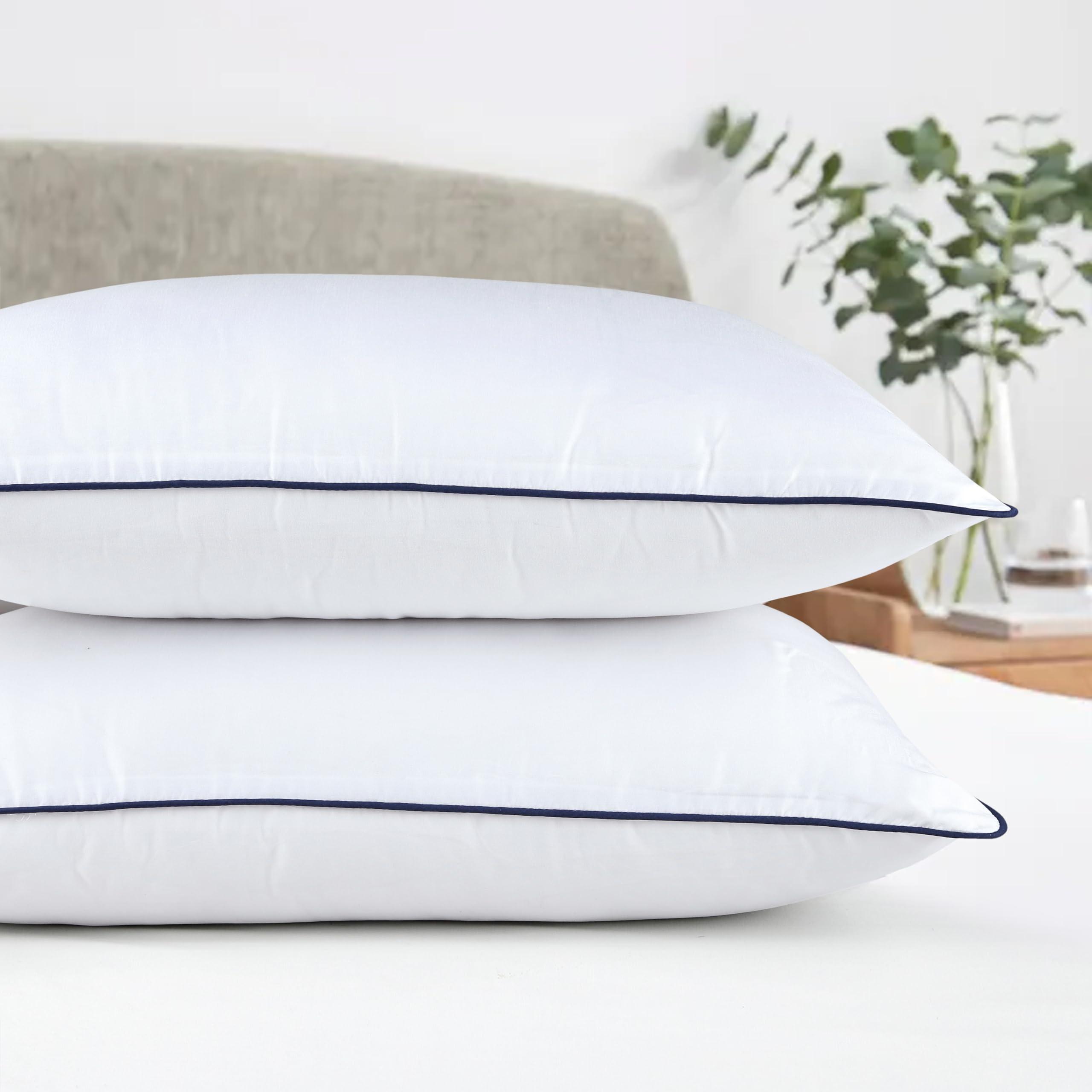 Pillows Standard And Full Size, Hotel Collection Bed Pillows For Side, Back, And Stomach Sleepers, Fluffy And Supportive, Down Alternative Microfiber Filled Pillows, Available In 2 Pack & 4 Pack - Image 8