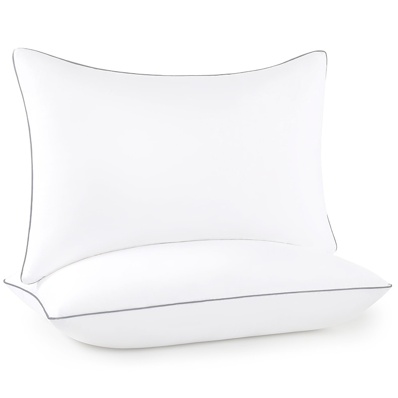 Pillows Standard And Full Size, Hotel Collection Bed Pillows For Side, Back, And Stomach Sleepers, Fluffy And Supportive, Down Alternative Microfiber Filled Pillows, Available In 2 Pack & 4 Pack - Image 2